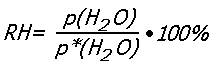 Что называют относительной влажностью воздуха? какие формулы выражают смысл этого понятия в и метеор
