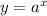 y= a^{x}