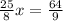 \frac{25}{8}x= \frac{64}{9}