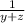 \frac{1}{y+z}