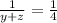 \frac{1}{y+z}= \frac{1}{4}