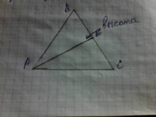 Начертите равнобедренный треугольник авс с основанием ас и острым углом в. с циркуля и линейки прове
