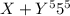 X+Y^55^5