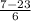 \frac{7-23}{6}