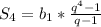 S_4=b_1*\frac{q^4-1}{q-1}