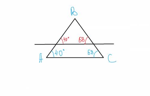 Втреугольнике abc прямая, проходящая параллельно основанию, пересекает стороны ab и bc в точках m и