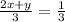 \frac{2x+y}{3} = \frac{1}{3}