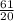 \frac{61}{20}