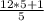 \frac{12*5+1}{5}