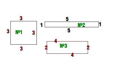 Начертите прямоугольники, периметр которых равен длину отрезка ав(12 см). длины сторон могут быть то