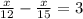 \frac{x}{12}-\frac{x}{15}=3