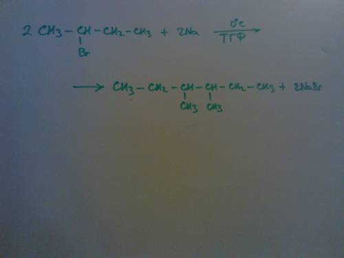 Получить реакцией вюрца следующий углеводород: 3,4 - диметилгексан