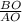 \frac{BO}{AO}