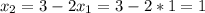 x_2=3-2x_1=3-2*1=1