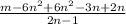 \frac{m-6 n^{2}+6 n^{2}-3n+2n}{2n-1}