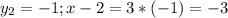 y_2=-1;x-2=3*(-1)=-3