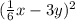 (\frac{1}{6}x - 3y) ^{2}