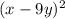 (x-9y)^{2}