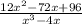 \frac{12x^{2}-72x+96}{x^{3}-4x}