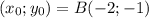 (x_0;y_0)=B(-2;-1)