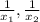 \frac{1}{x_1} , \frac{1}{x_2}