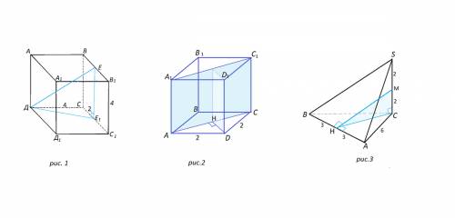 Кто может, с заранее большое ! 1) длина ребра куба abcda1b1c1d1 равна 4 см. точка е - середина ребра