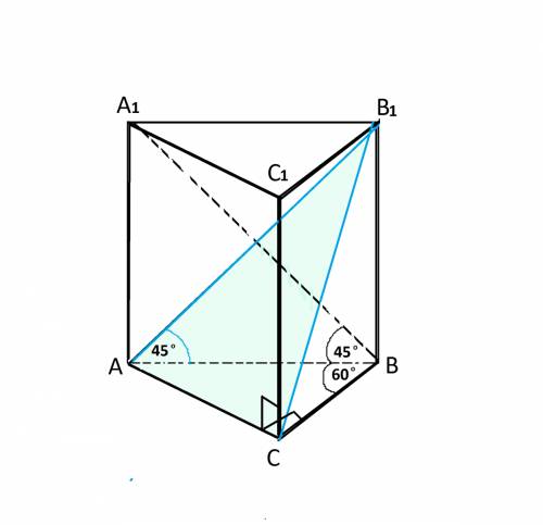 Восновании прямой призмы abca1b1c1 треугольник abc у которого угол c=90 градусов, ab=6 ,угол b=60 гр