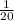 \frac1{20}