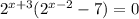 2^{x+3}(2^{x-2}-7)=0