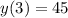 y(3)=45