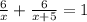 \frac{6}{x} + \frac{6}{x+5} =1