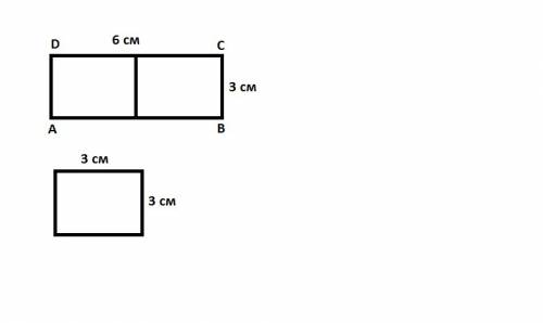 Начерти прямоугольник со сторонами 6 см и 3 см и вычисли его периметр. проведи в прямоугольнике один