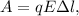 A = qE\Delta l,