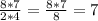 \frac{8*7}{2*4} = \frac{8*7}{8} =7