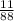 \frac{11}{88}