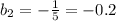 b_{2}=- \frac{1}{5}=-0.2