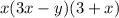 x(3x-y)(3+x)