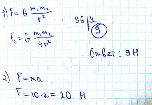 1.у поверхности земли на расстоянии радиуса от ее центра действует сила тяготения 36 ньютон чему рав