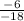 \frac{-6}{-18}