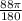 \frac{88\pi }{180}