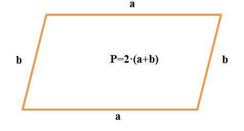 Вычислите периметр параллелограмма со сторонами 45 и 24 см