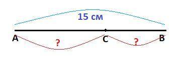 Дано: cb на 3 см меньше, чем ac, ab=15 см, найти: ac,ab