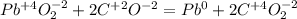 Pb^{+4}O_2^{-2}+2C^{+2}O^{-2}=Pb^0+2C^{+4}O_2^{-2}