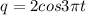 q=2cos3 \pi t