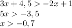 3x+4,5-2x+1\\&#10;5x-3,5\\&#10;x-0,7