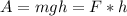 A=mgh=F*h