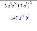 Выражение -3a ^5b^2*(7a^3)^2 7 класс