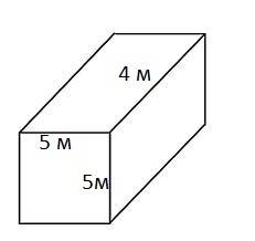 Определить площадь поверхности бруса в форме прямоугольного параллелепипеда,высота которого равна 4