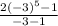 \frac{2(-3)^5-1}{-3-1}