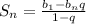 S_{n} = \frac{b_{1} -b_{n}q }{1-q}